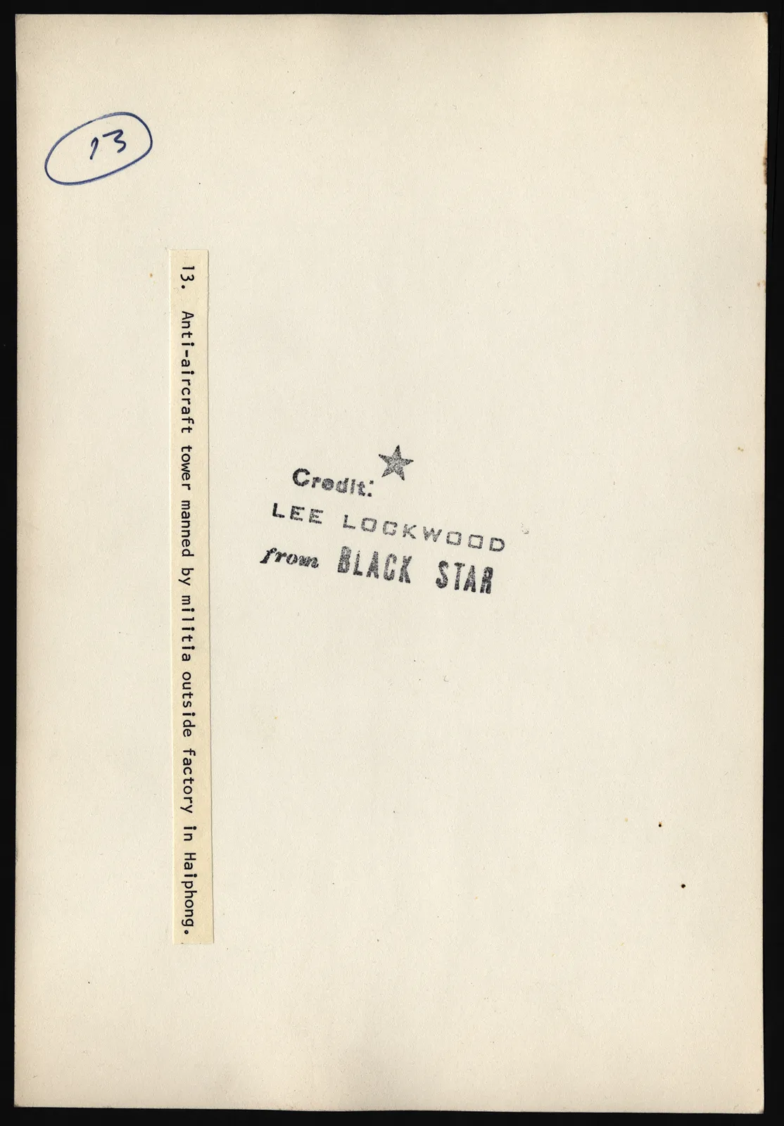 Lee Lockwood, Captured Weapon — Anti-Aircraft Position, Haiphong, Vietnam, 1967