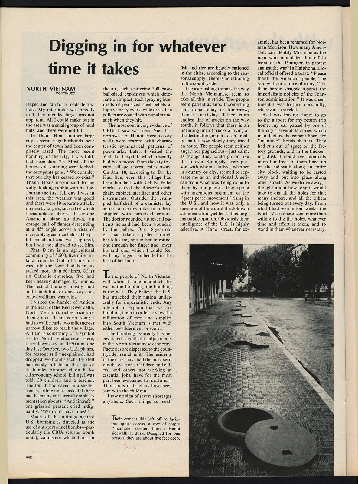 Lee Lockwood, Captured Weapon — Anti-Aircraft Position, Haiphong, Vietnam, 1967