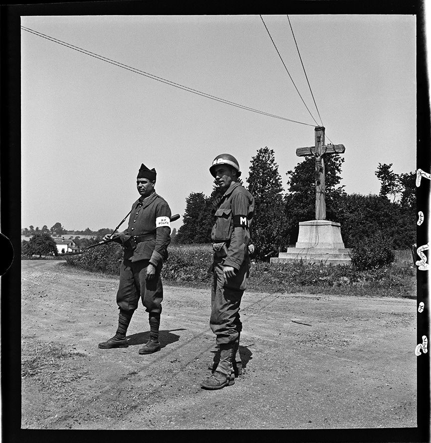John G. Morris, #16 Near Dol-de-Bretagne, Ille-et-Vilaine, Brittany, August 7: French and American MPs