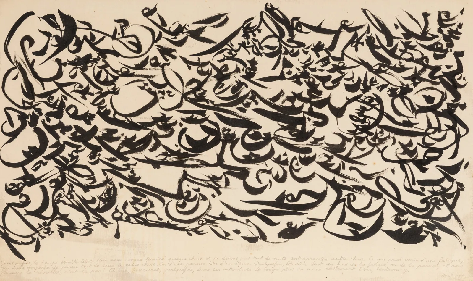 Christian DOTREMONT, Quelquefois, le temps semble libre, 1978