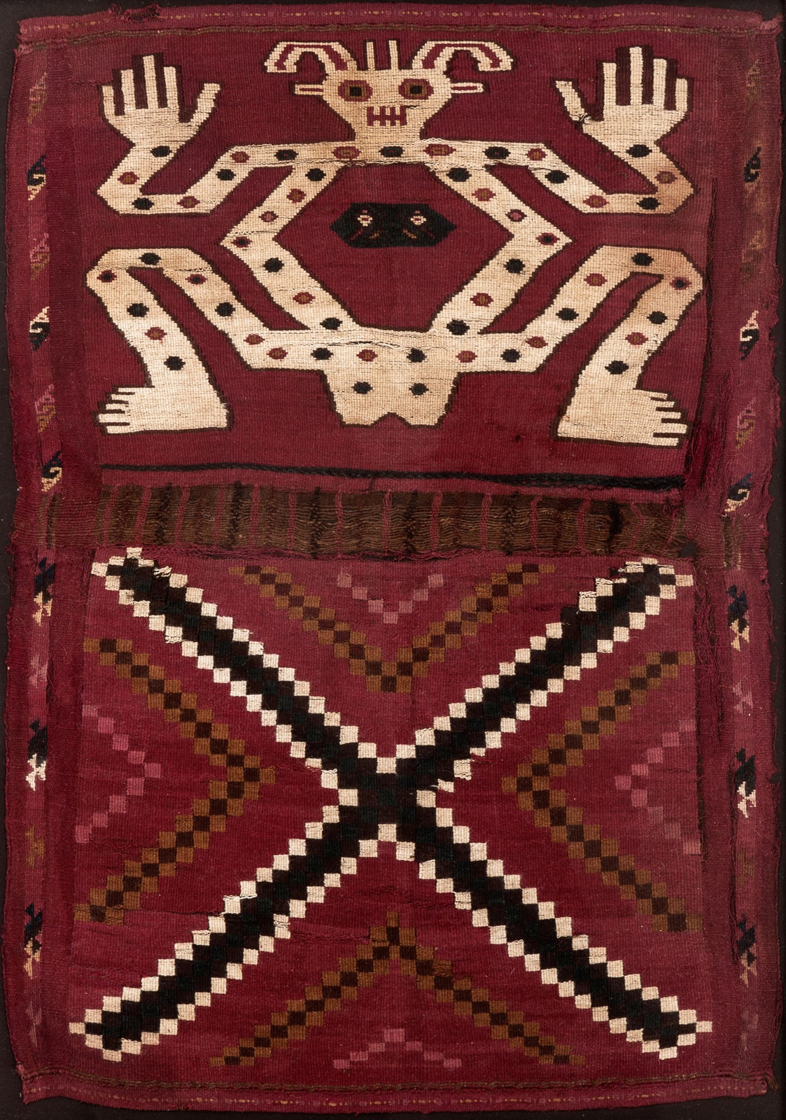 Chimu Culture, Open coca bag, Circa. 700 - 1000AD