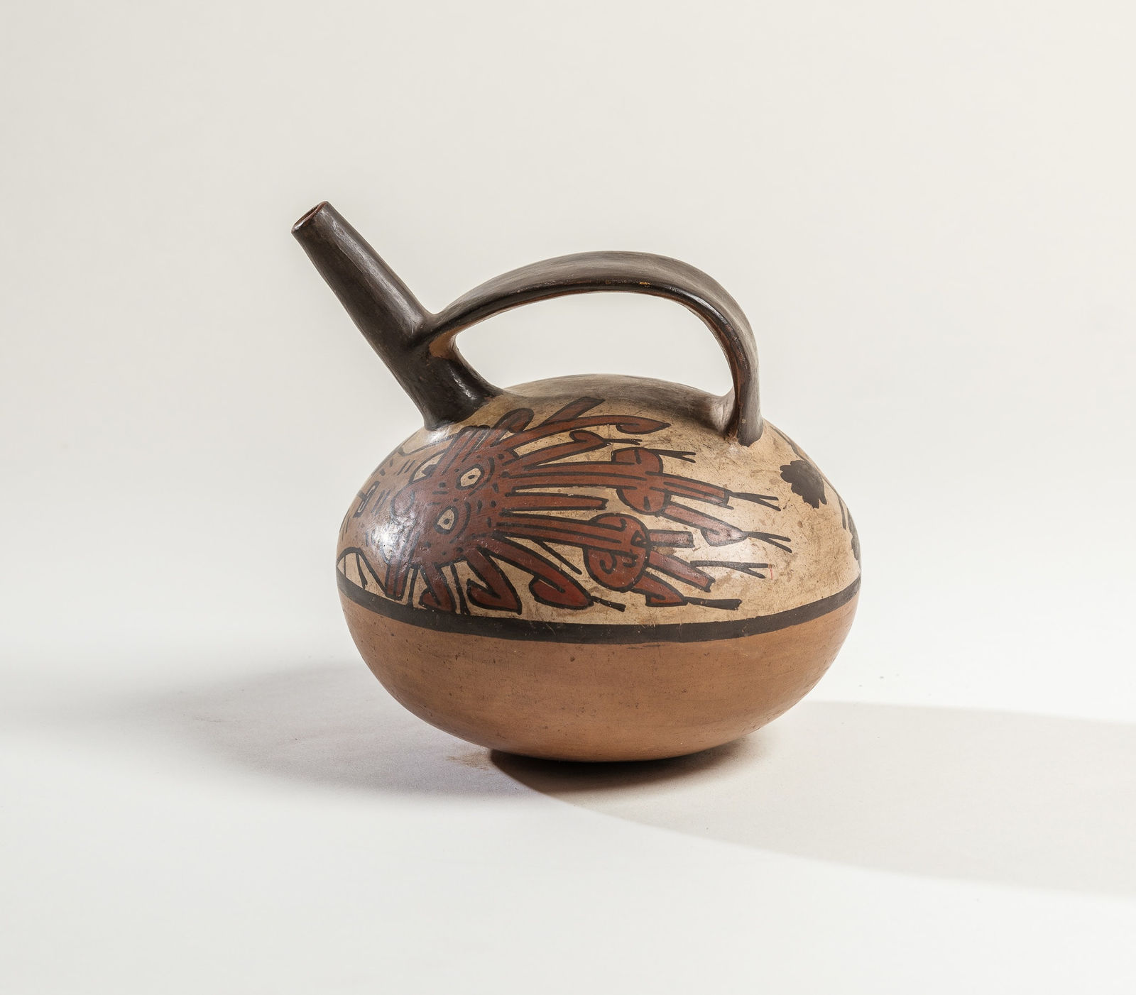 Nazca Culture, A Nazca stirrup spout vessel, Circa. 200 - 600 AD