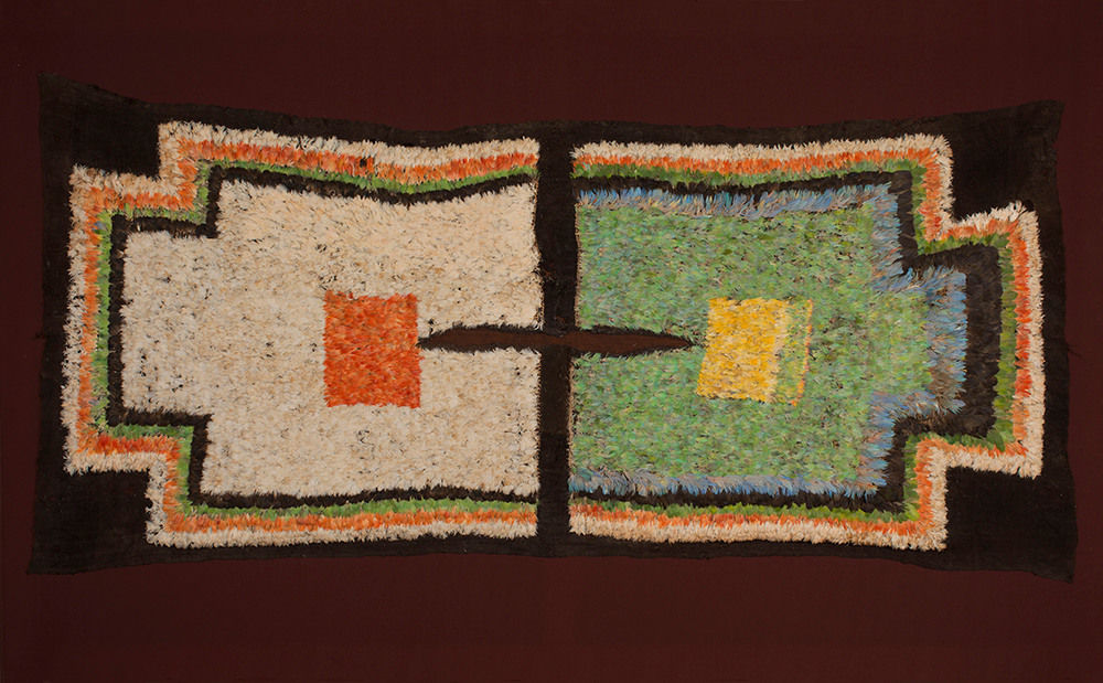 Huari Culture, Feather Tunic (Green and Beiges), Circa. 800AD