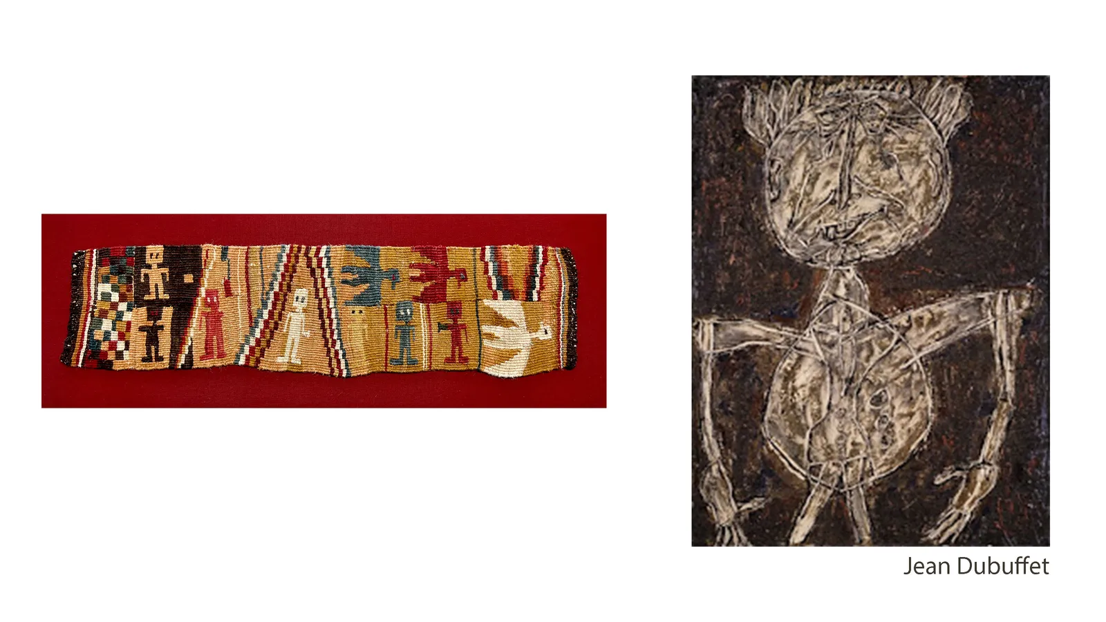 Sihuas Culture, Nazca/Sihuas/Pucara Textile fragment with figures, circa 0 - 300 AD