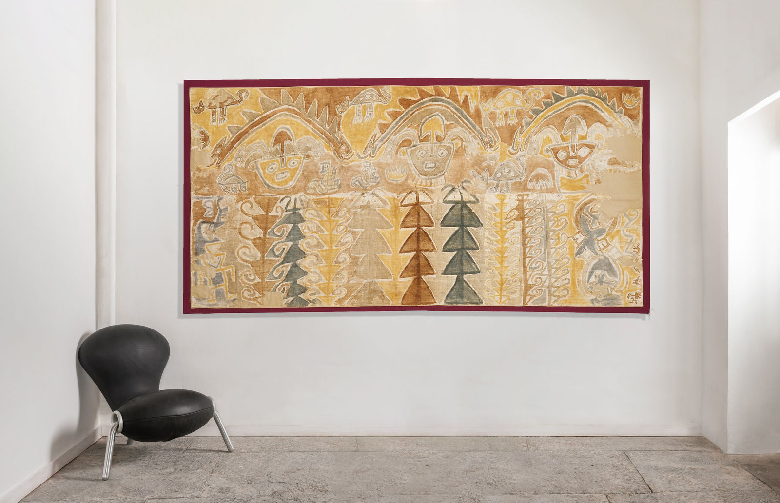 Chancay Culture, Painted Textile, Circa. 1100AD