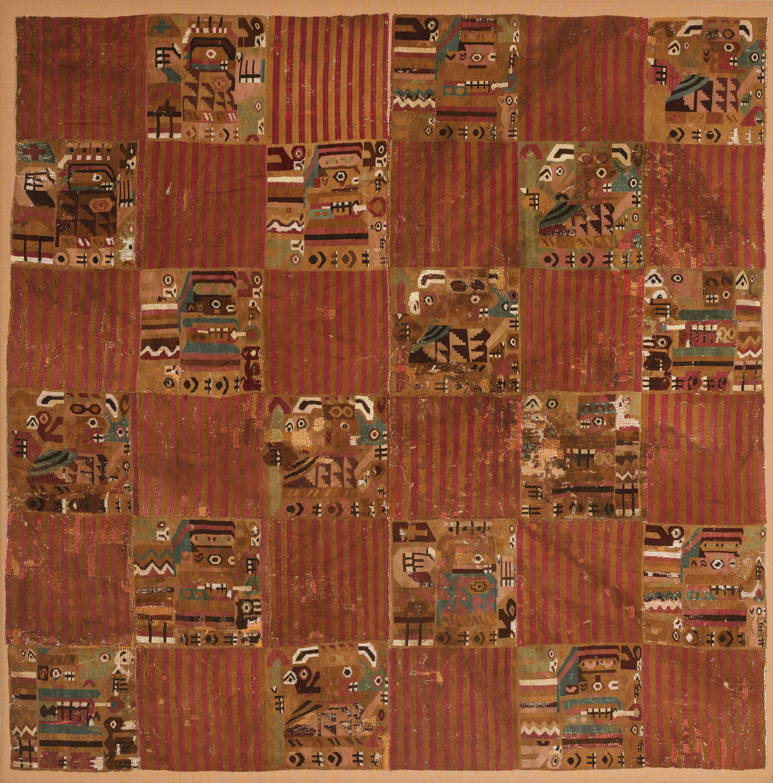 Huari Culture, Nazca/Huari Tunic Frontal, Circa. 800AD