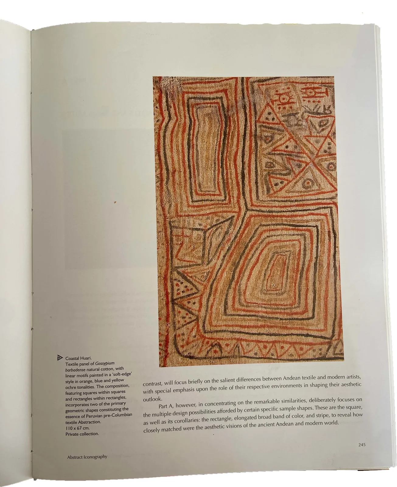 Huari Culture, Huari Geometric Painted Textile, Circa. 800AD