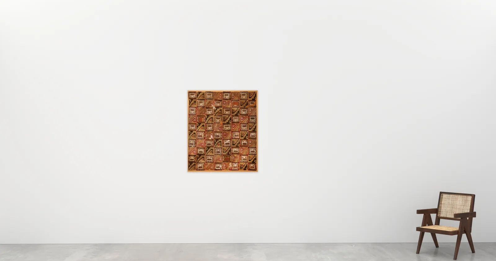 Huari Culture, Textile Panel (Skull Motif), Circa. 800AD