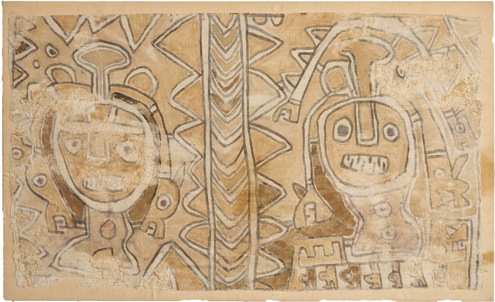 Huari Culture, Painted Textile, Circa. 800 AD