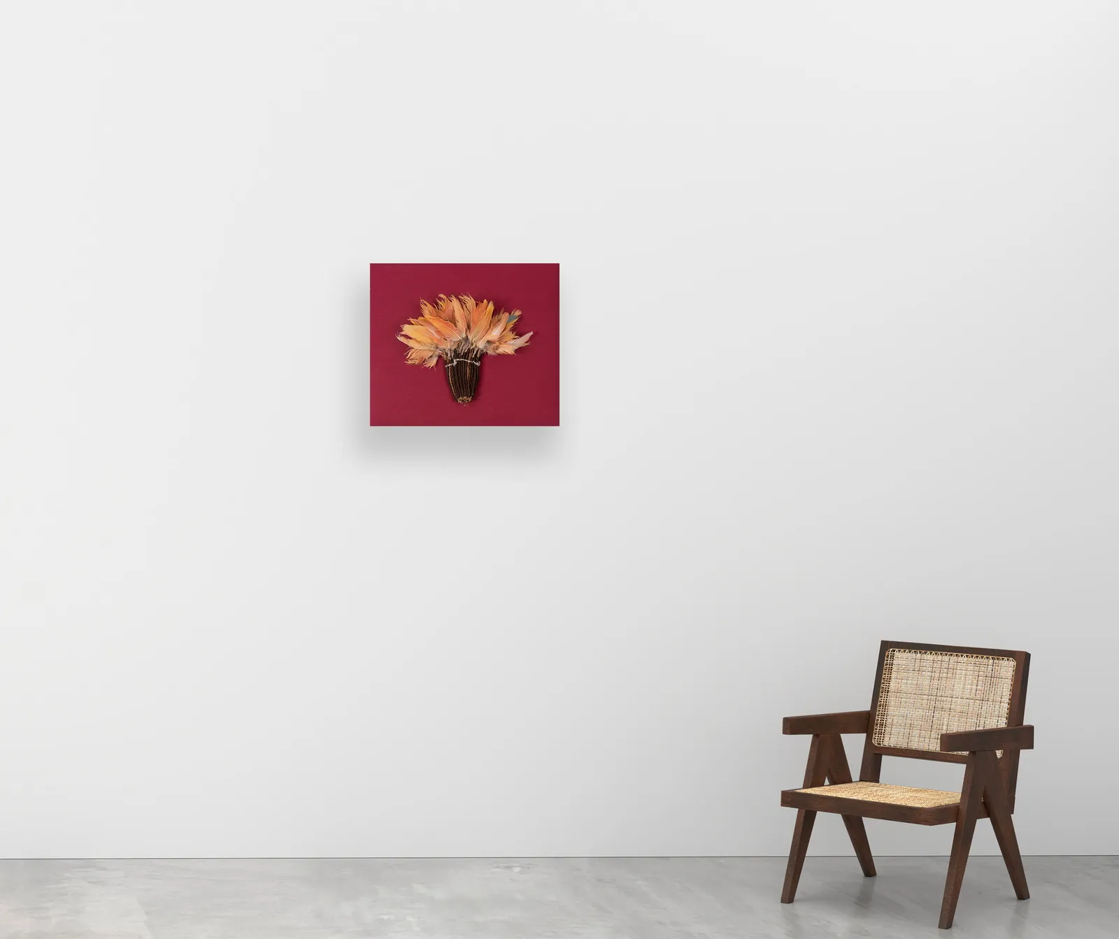 Nazca Culture, Feather headdress (Salmon Pink), Circa. 400AD