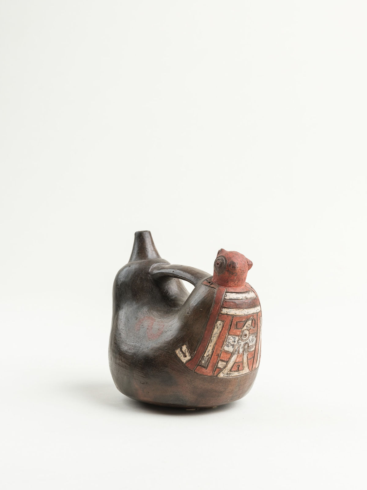Paracas Culture, A Paracas stirrup spout whistle vessel, Circa. 400 - 100 BC