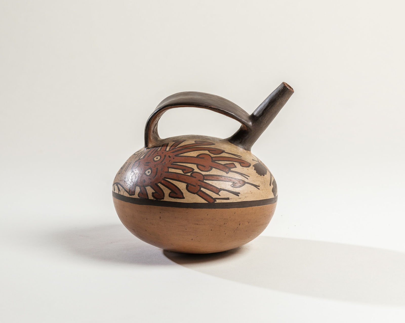 Nazca Culture, A Nazca stirrup spout vessel, Circa. 200 - 600 AD