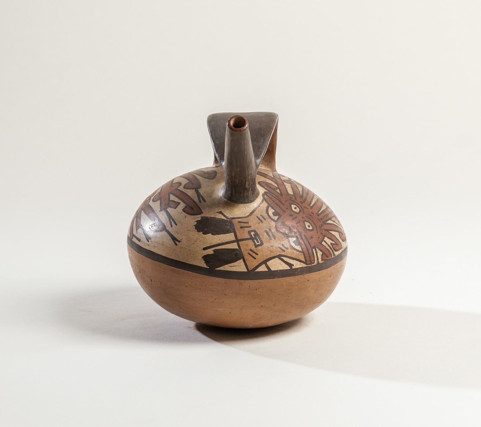 Nazca Culture, A Nazca stirrup spout vessel, Circa. 200 - 600 AD