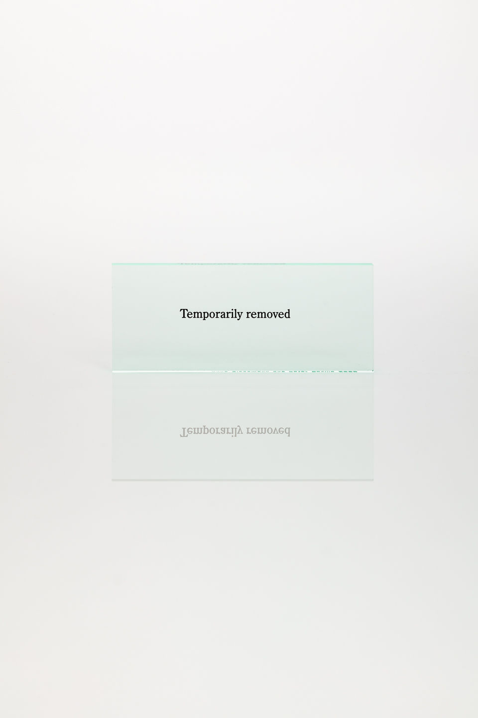 Anna Blessmann and Peter Saville, Temporarily Removed, 2008