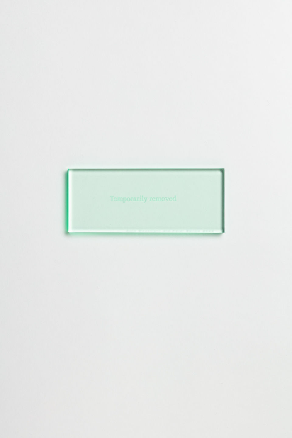 Anna Blessmann and Peter Saville, Temporarily Removed, 2008