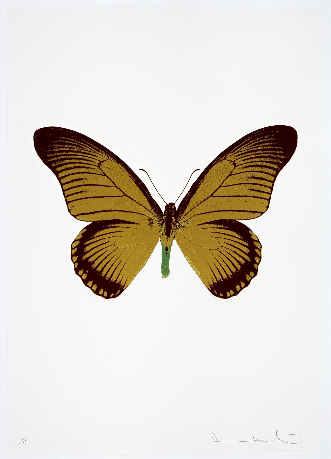 Damien Hirst, The Souls IV - Oriental Gold/Burgundy/Leaf Green, 2010