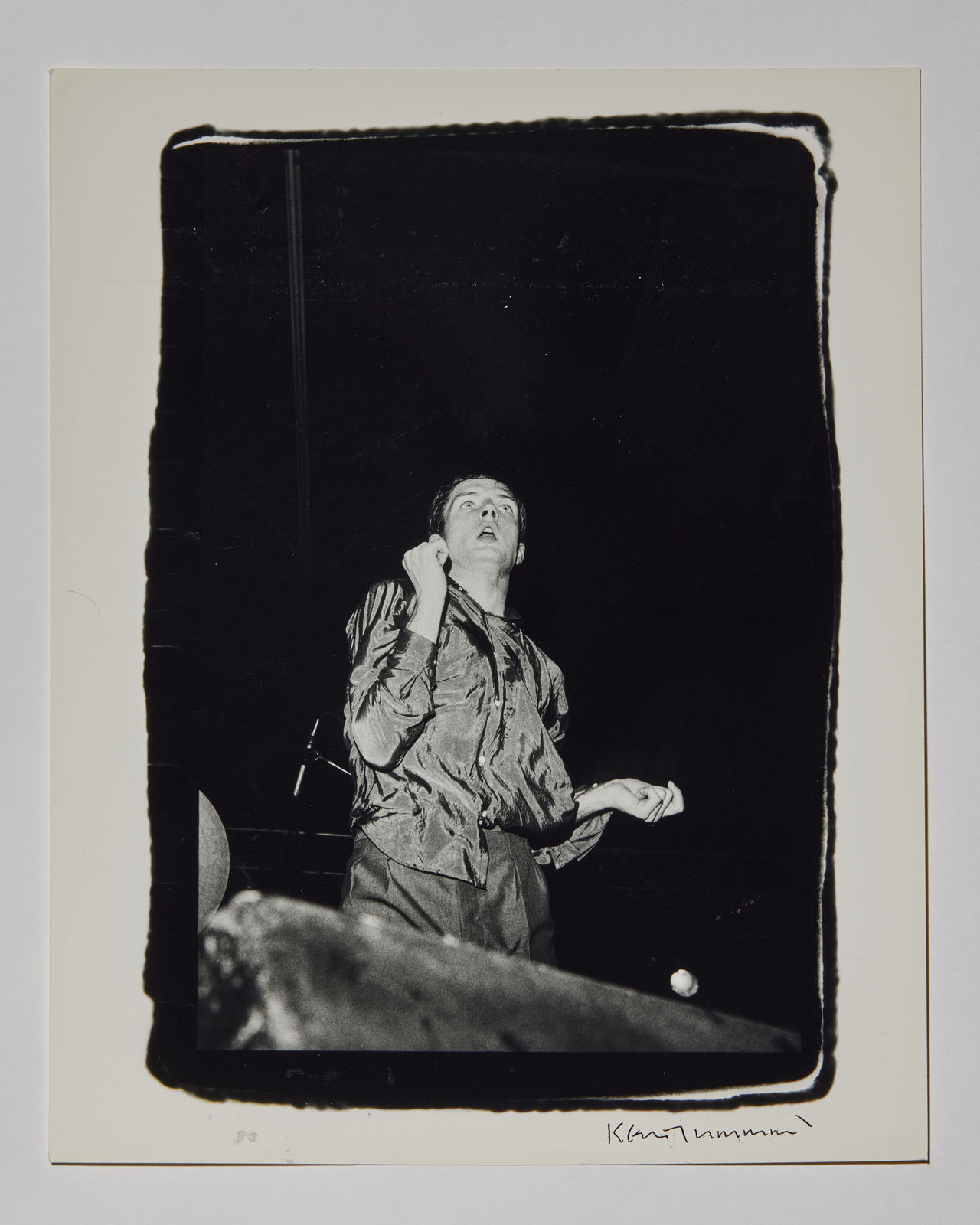 Kevin Cummins, Ian Curtis, Queen’s Hall, Leeds, 8 September 1979