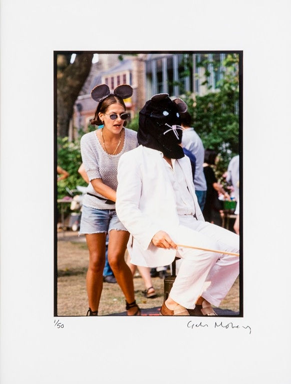 Giles Moberly, Tracey Emin and Joshua Compston at the Hanging Picnic (1995), 2013