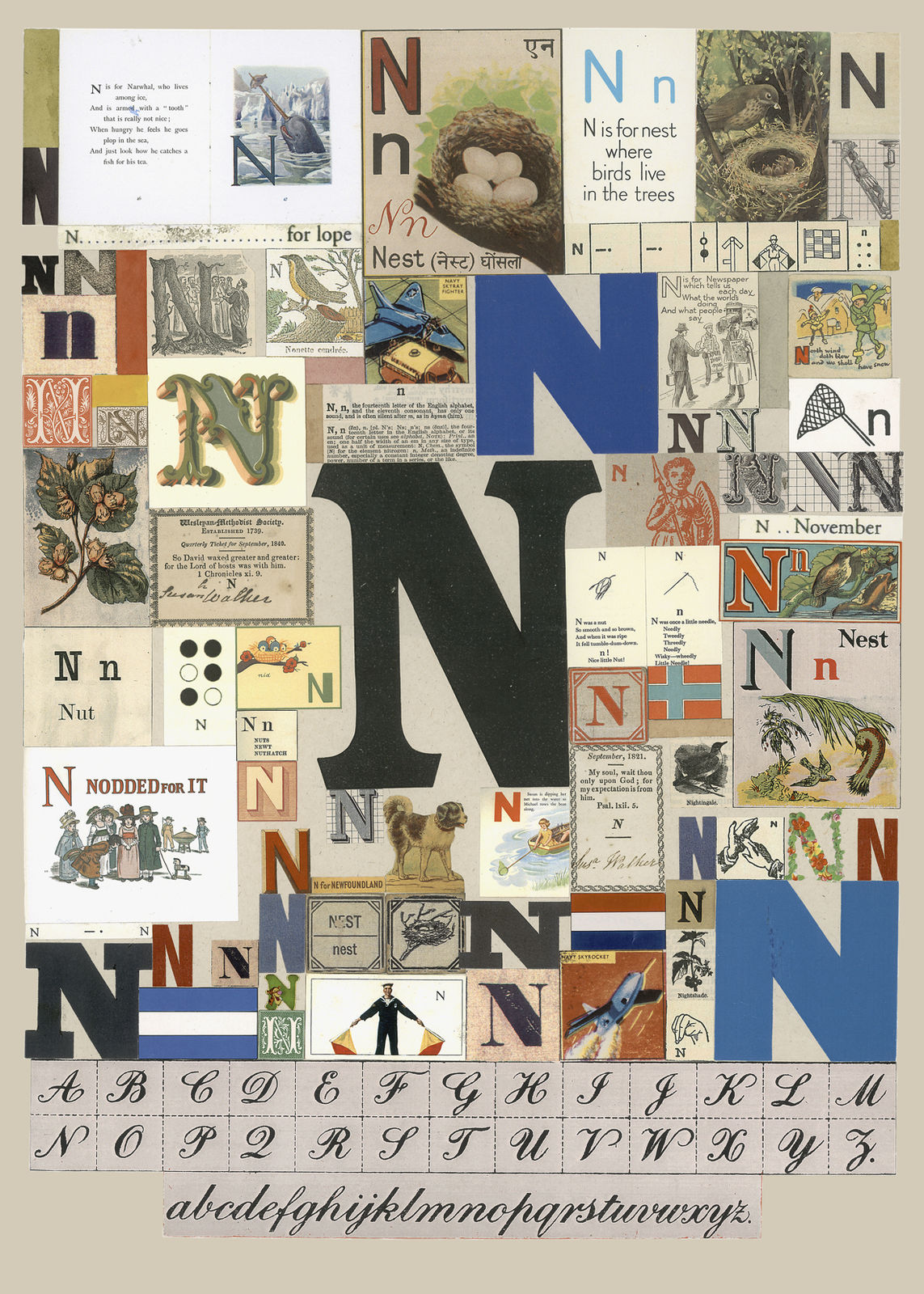 Peter Blake, The Letter N, 2007