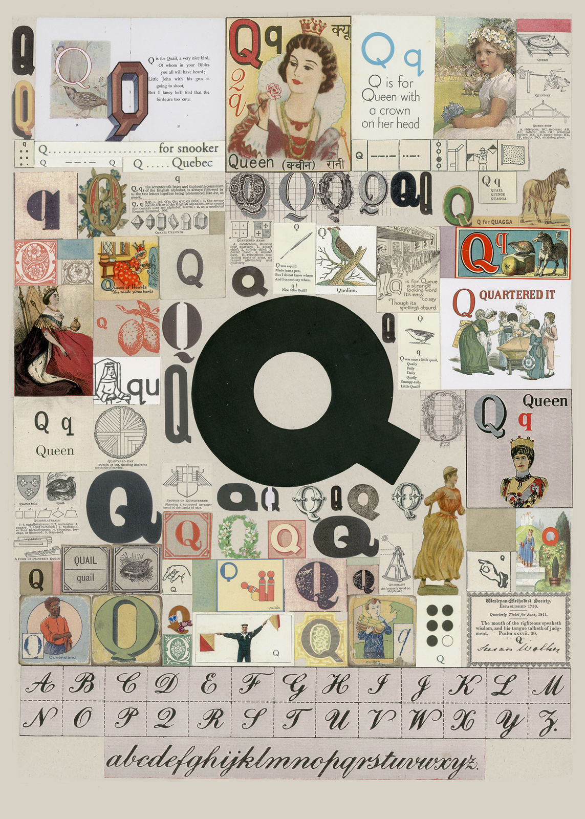 Peter Blake, The Letter Q, 2007