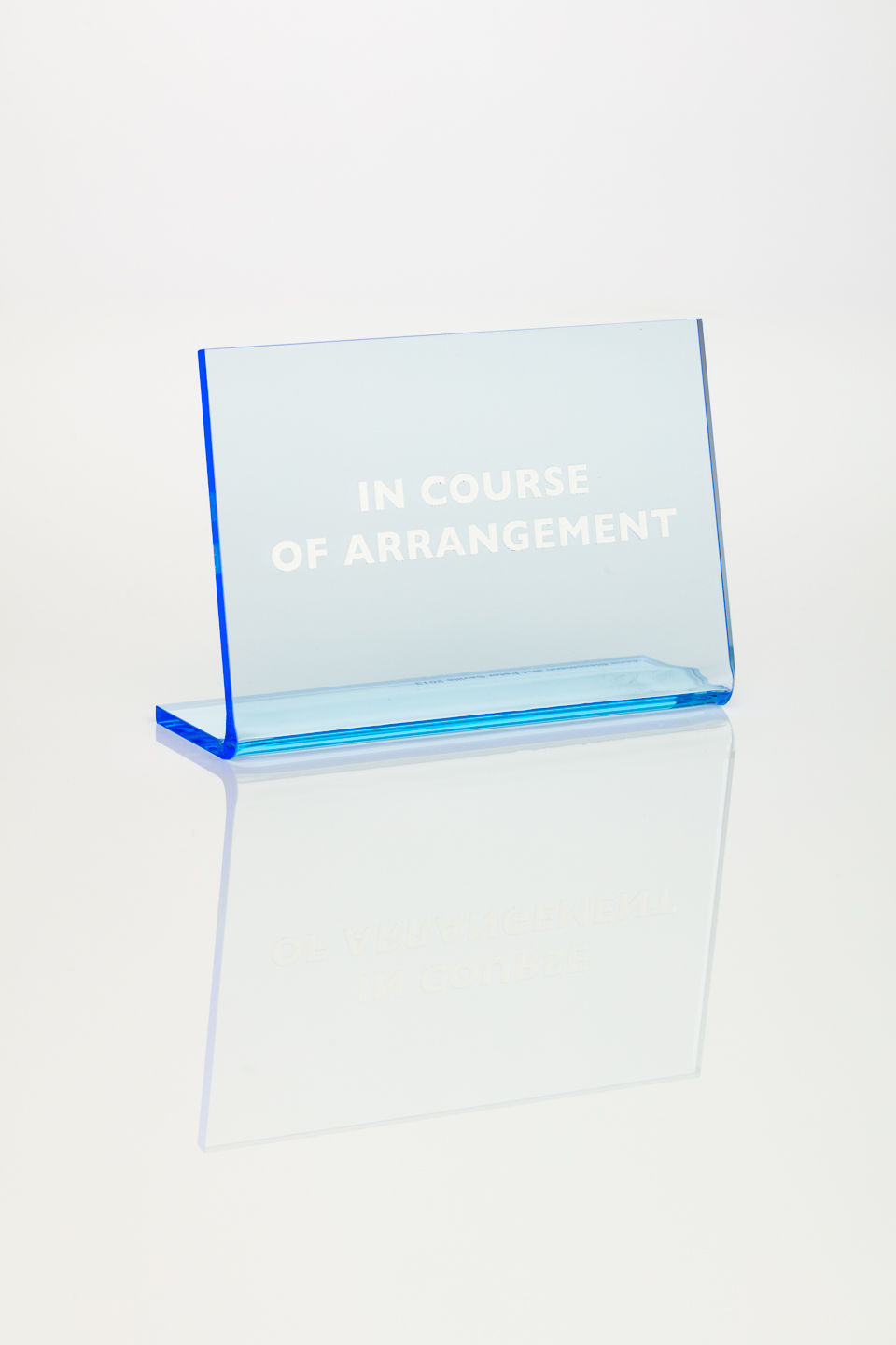 Anna Blessmann and Peter Saville, In Course of Arrangement, 2013