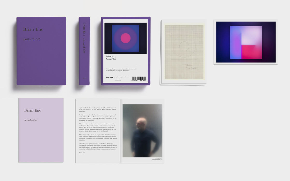 Brian Eno, Postcard Set (Purple), 2020