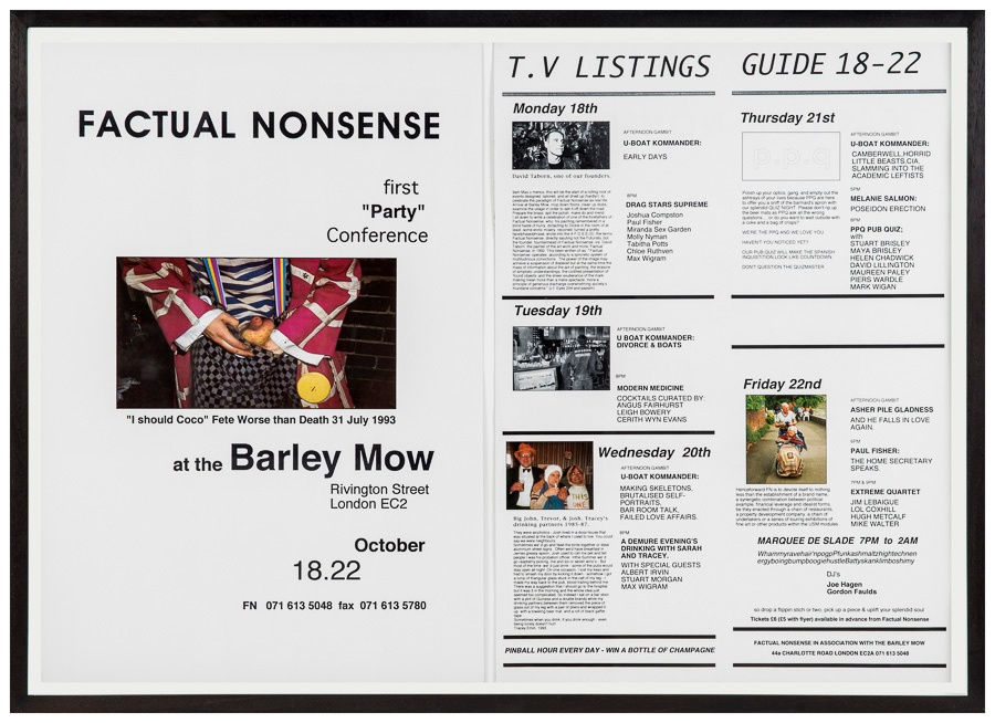 Factual Nonsense First “Party” Conference Poster, 1993