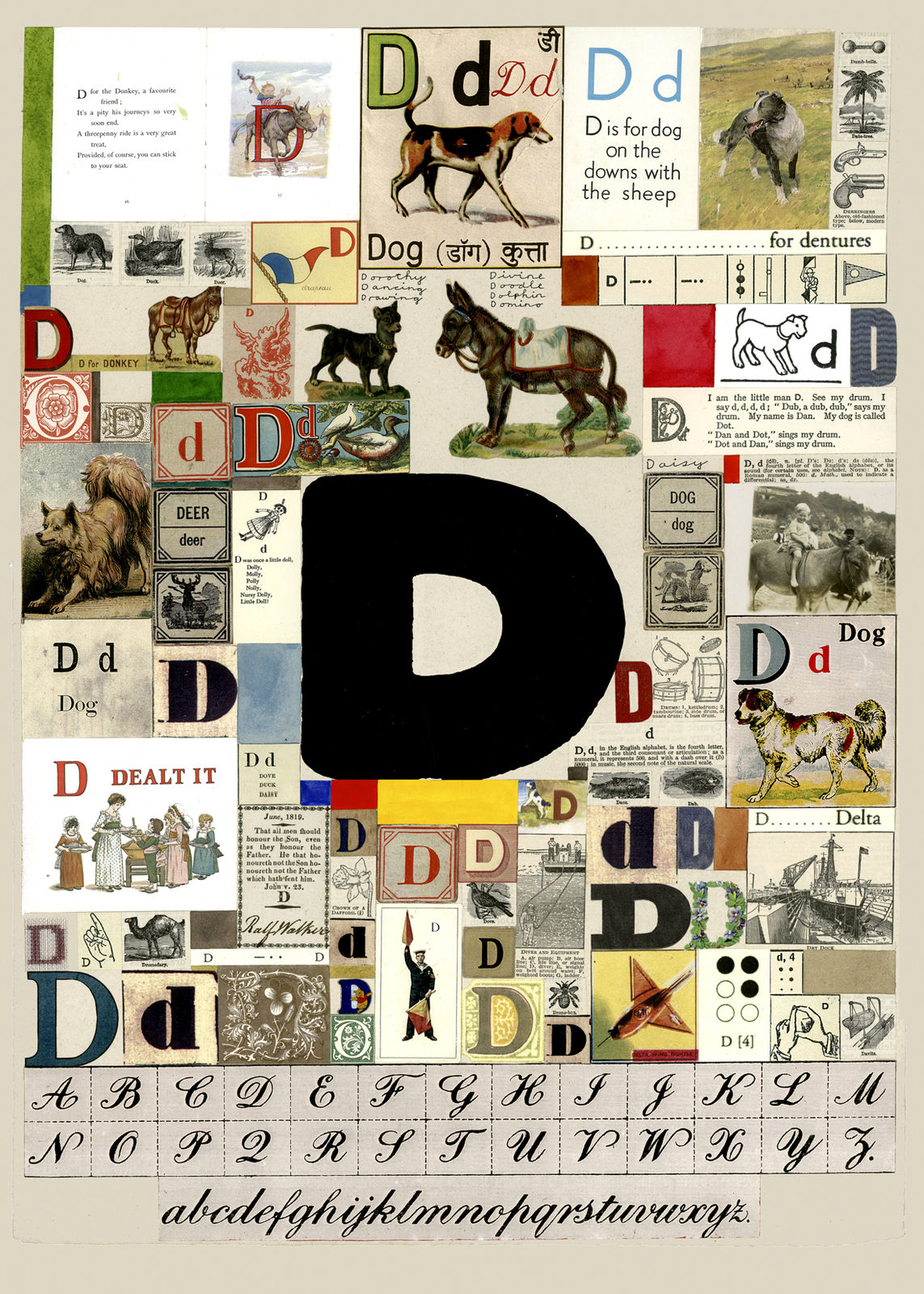 Peter Blake, The Letter D, 2007