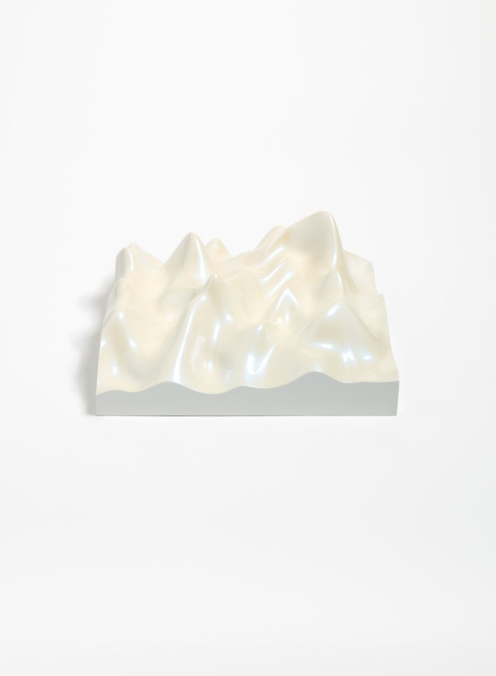 Peter Saville, Unknown Pleasure, Irodin 219, Rutile lilac pearl on white background, 2015