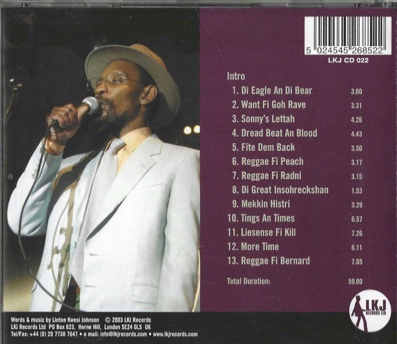 Linton Kwesi Johnson, Live in Paris, 2003