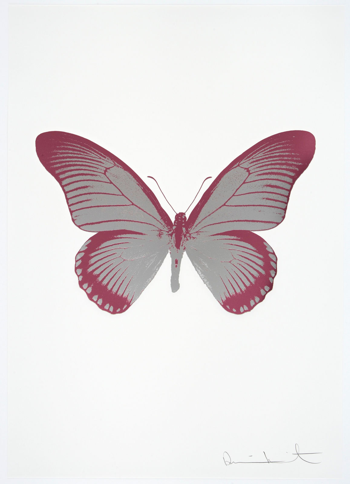 Damien Hirst, The Souls IV - Silver Gloss/Loganberry Pink, 2010