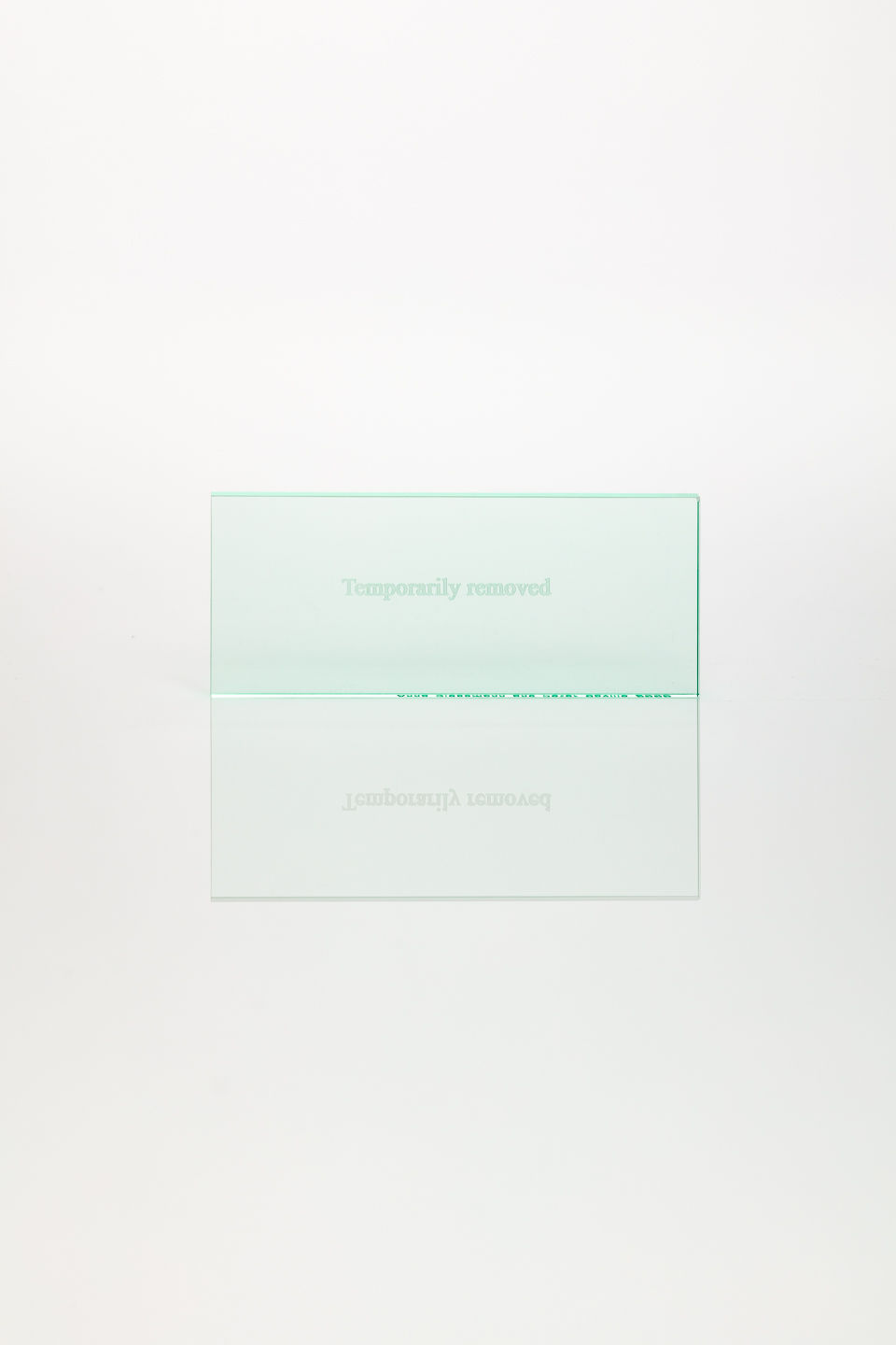 Anna Blessmann and Peter Saville, Temporarily Removed, 2008