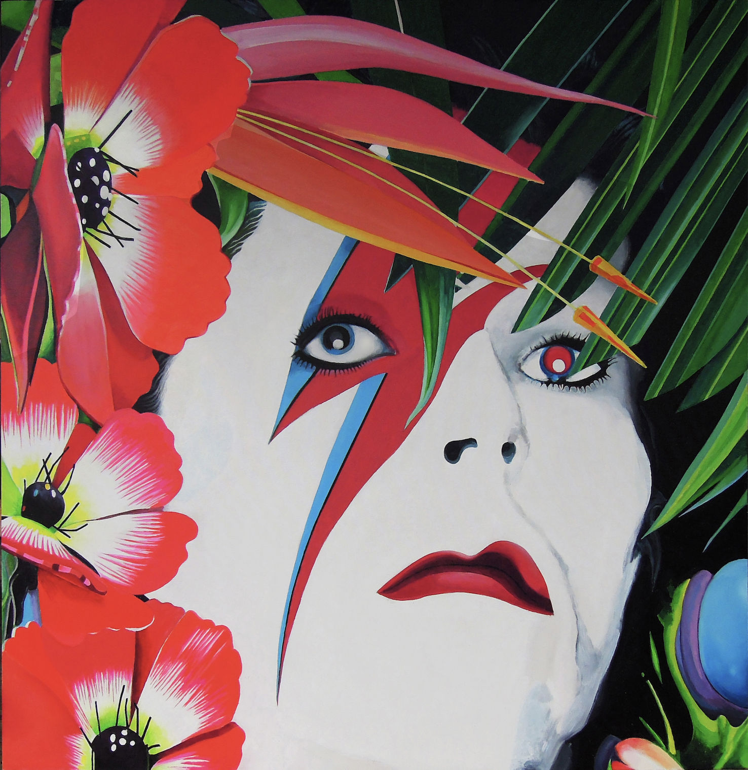 John Dove and Molly White, DAVIDE BOWIE with FABULOUS FAKE FLOWERS, 2023