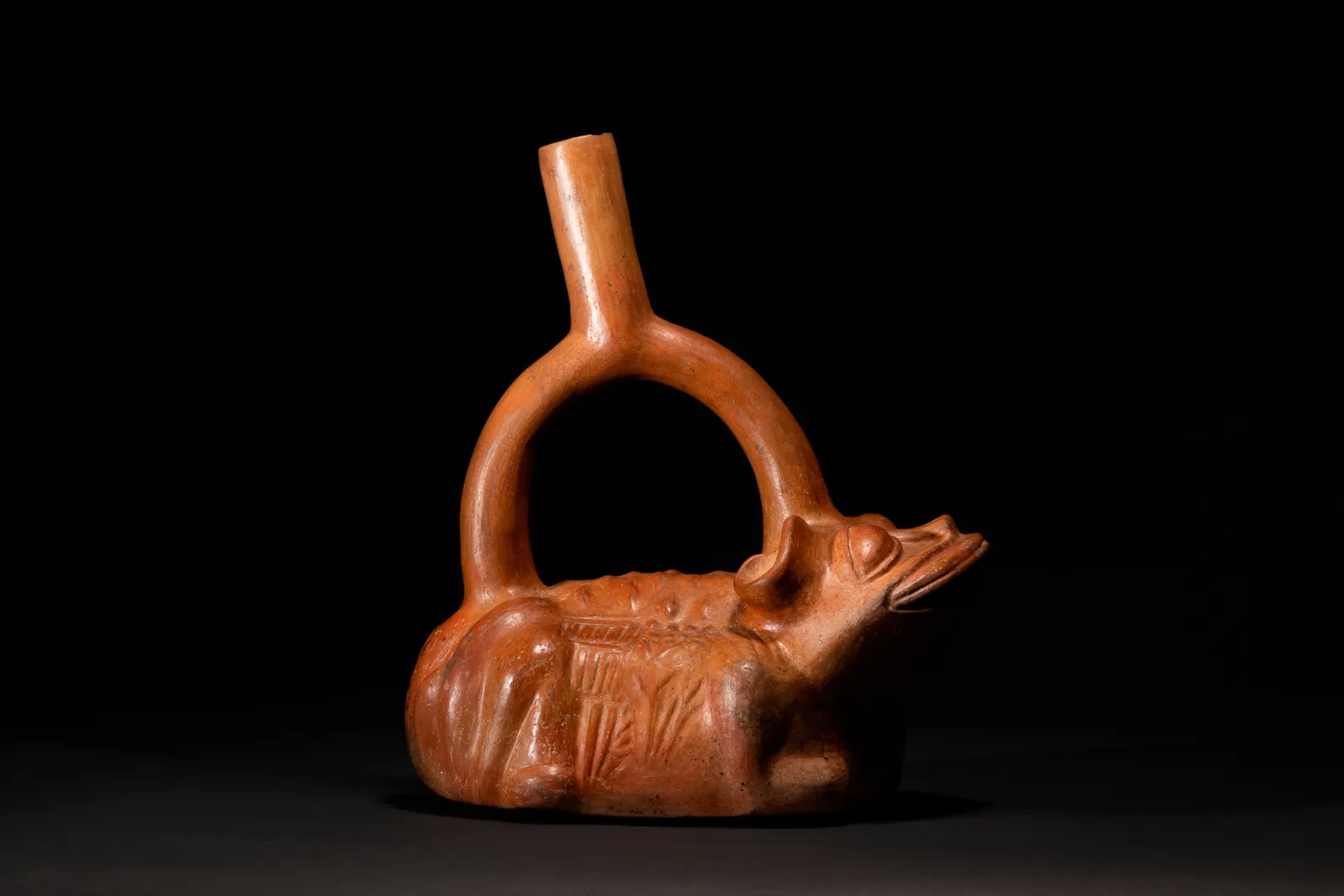 Moche Zoomorphic Frog Vessel, Ca. 400-700 AD