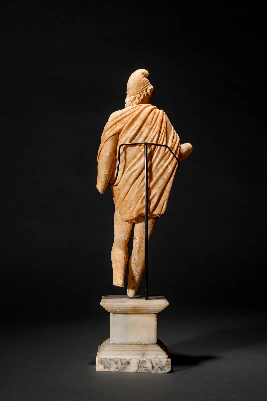 Roman Alabaster Figurine of Attis with Chlamis, Circa AD 100 - 200