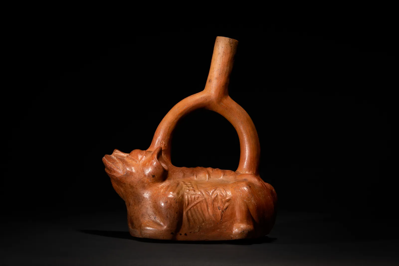 Moche Zoomorphic Frog Vessel, Ca. 400-700 AD