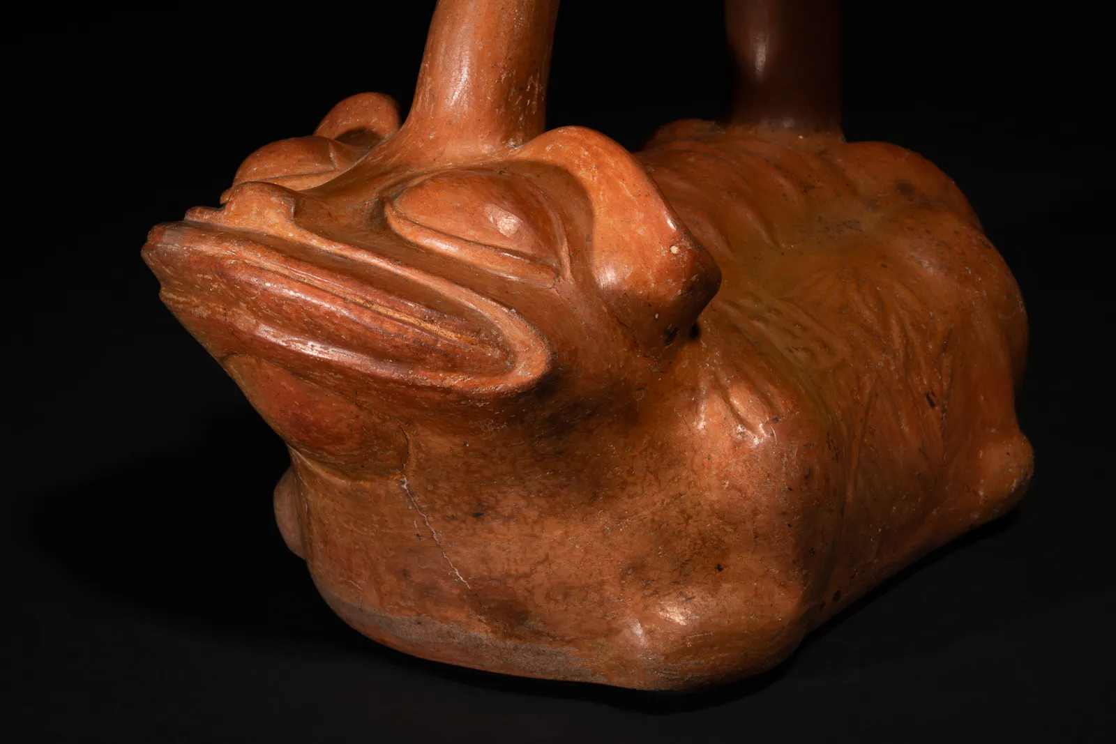 Moche Zoomorphic Frog Vessel, Ca. 400-700 AD