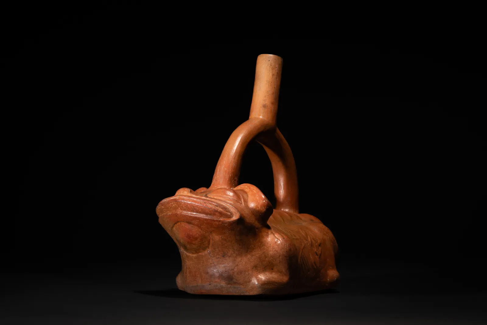Moche Zoomorphic Frog Vessel, Ca. 400-700 AD