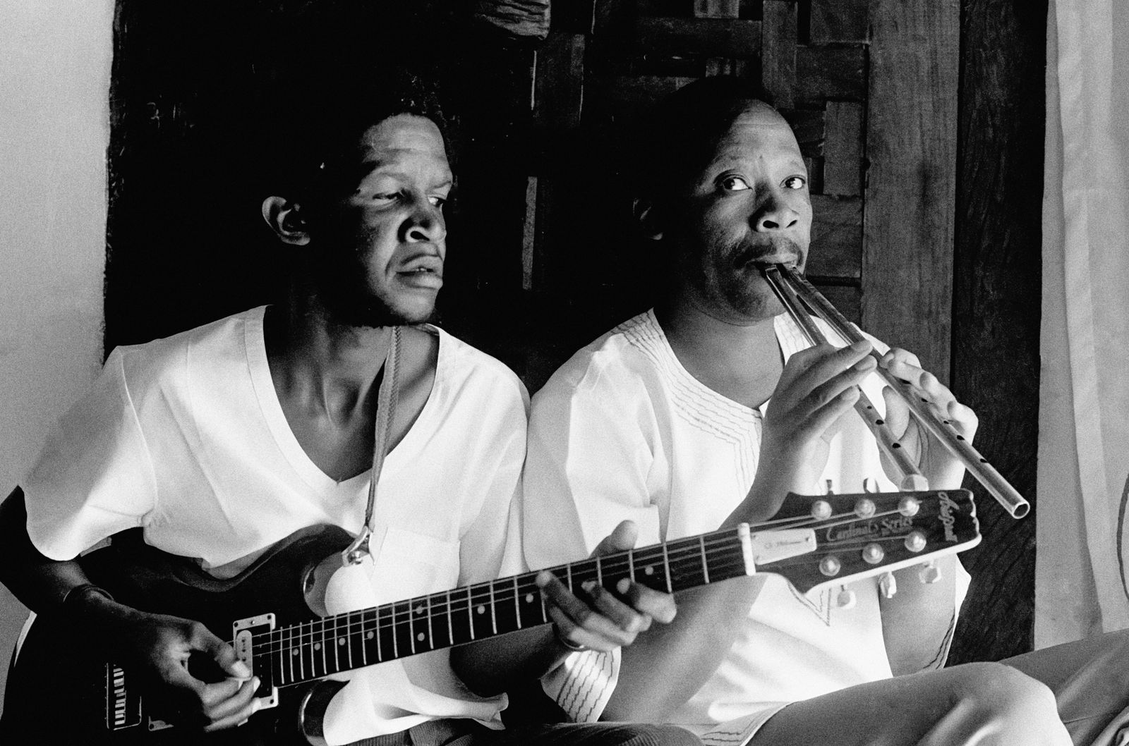 Alf Kumalo, Guitarist and penny-whistler, c.1970s