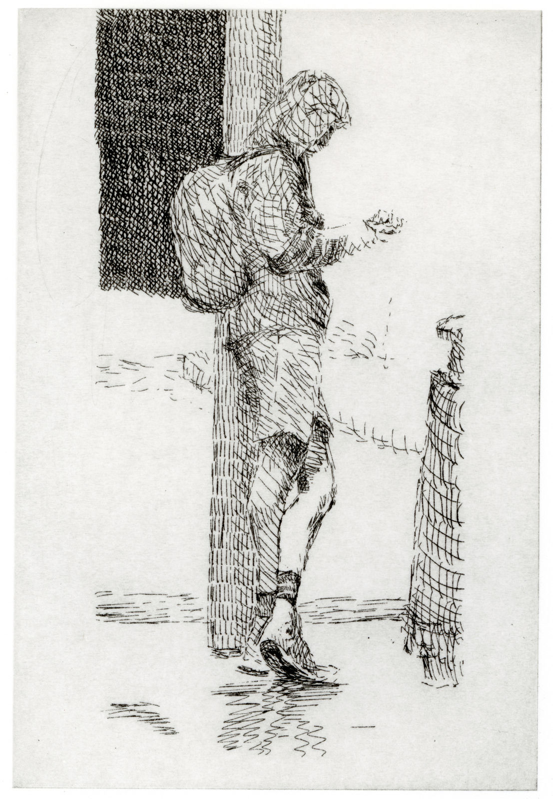 Peter Chater, Cyclist texting, 2025