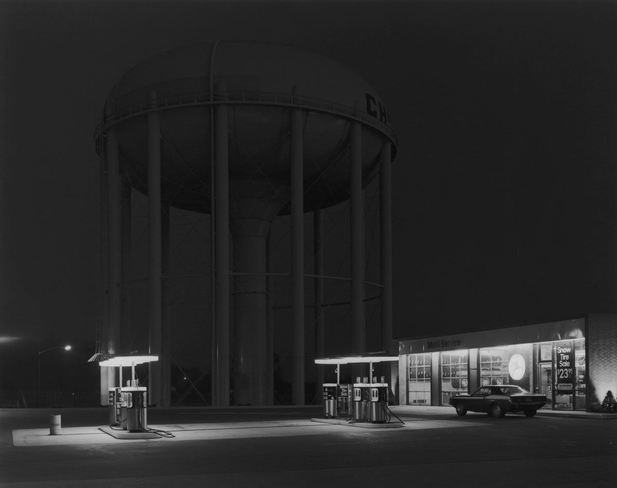 George Tice, Petit's Mobil Station, Cherry Hill, New Jersey, 1974 (Printed 2007)