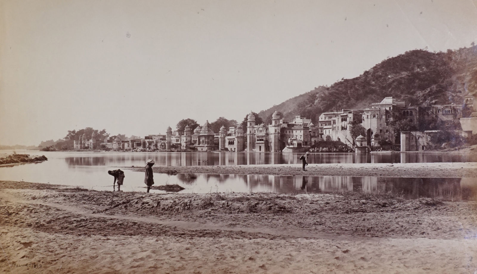 Samuel Bourne, Hurdwar, from the opposite Bank of the Ganges, 1613