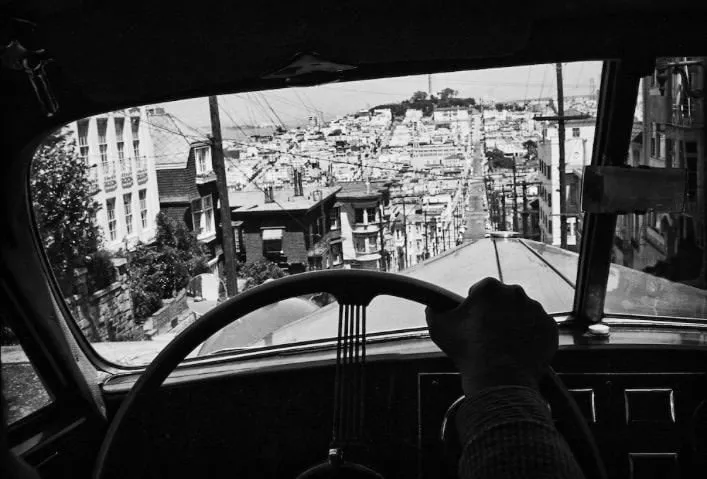 Fred Lyon, Telegraph Hill from Russian Hill, c. 1940 / Printed Later