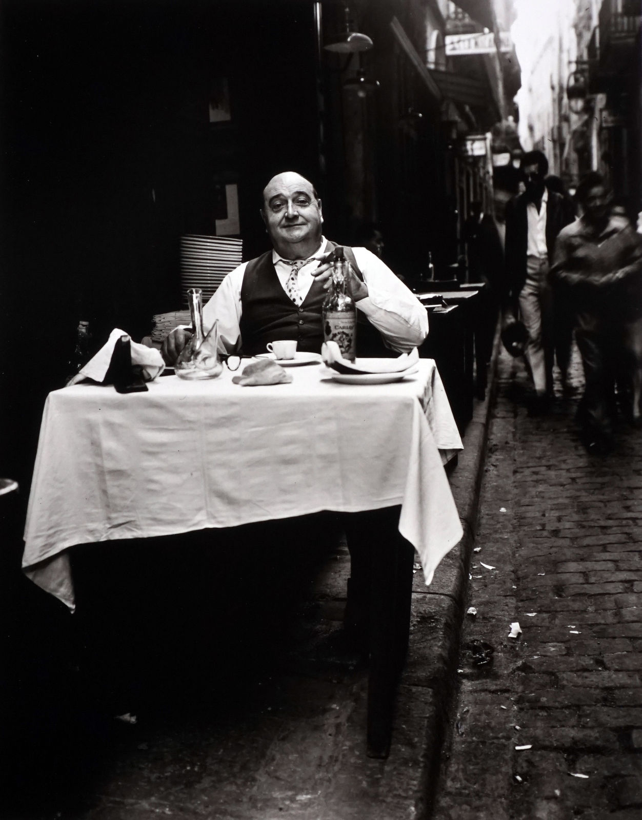 Evelyn Hofer (Germany, b. 1922-2009), Proprietor of the 'Caracoles' Restaurant, Barcelona, 1963/Printed Later