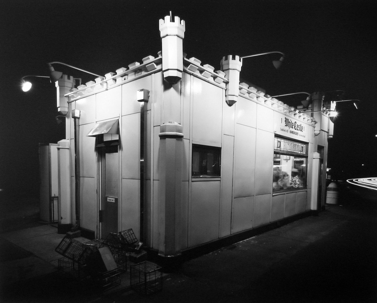 George Tice, White Castle, Route #1, Rahway, New Jersey, 1973