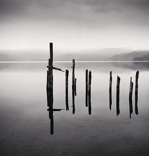 Michael Kenna, Old Pier, Toya Lake, Hokkaido, Japan, 2002, 2002 (Printed 2007)