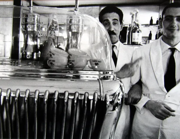 William Klein, Coffee Baristas, Rome, 1956