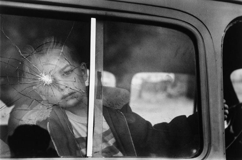 Elliott Erwitt, Cracked Glass with Boy, Colorado, 1955