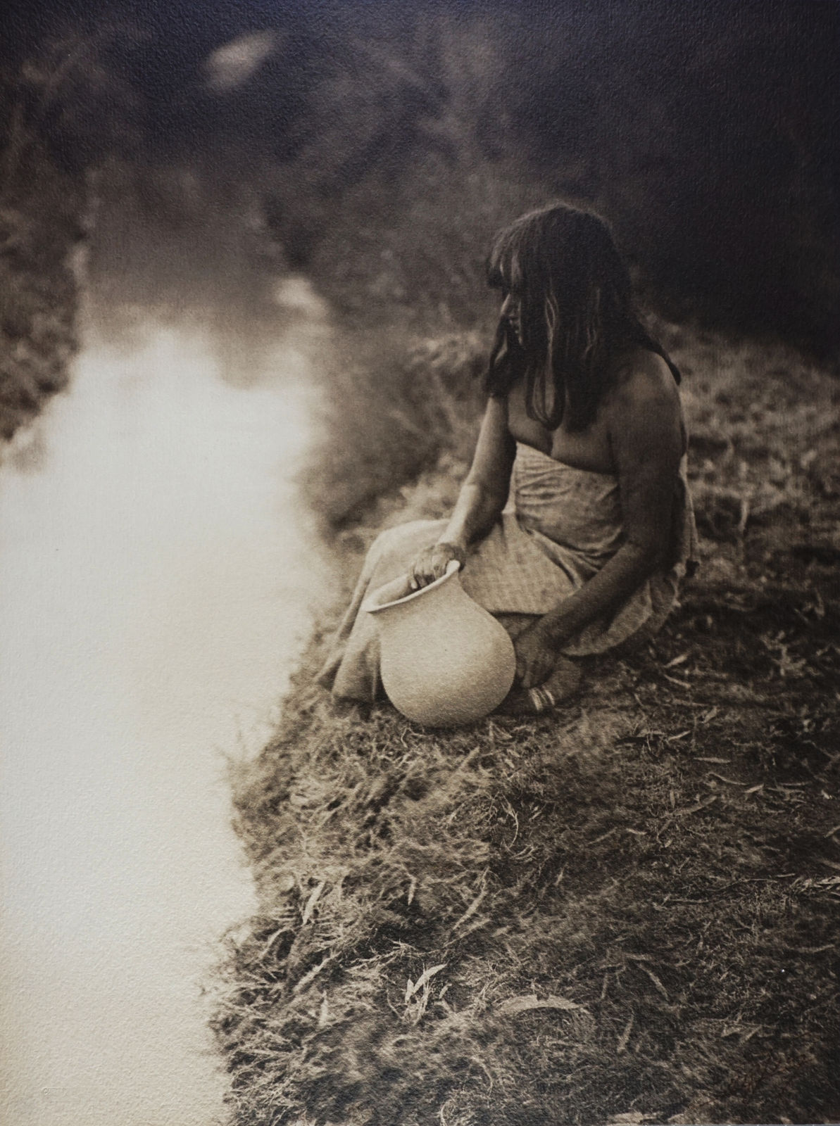 Edward Curtis (United States, b. 1868-1952), By the Canal - Maricopa, 1907