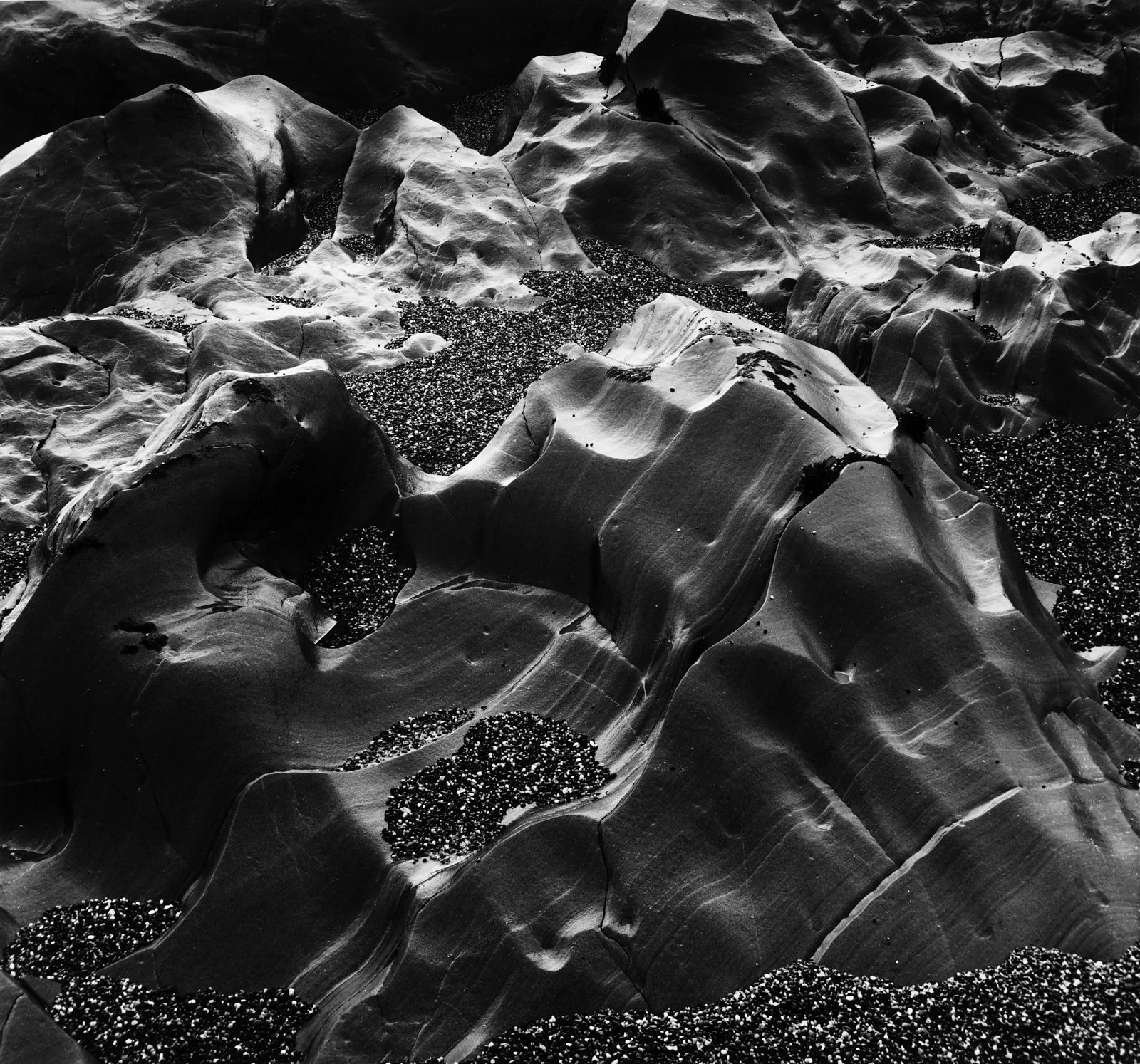 Brett Weston, Rocks, Point Lobos, 1971 (Vintage)